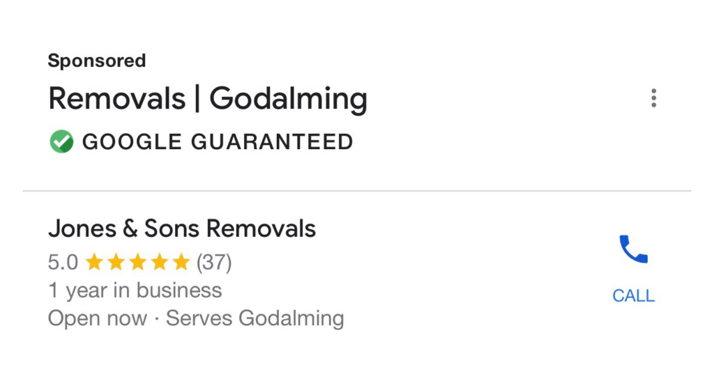 Google Guarantee Set Up