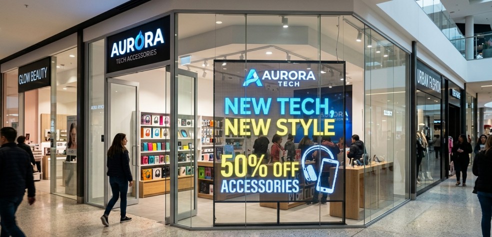 Transparent-Led-Screen-in-the-accesories-shop-1