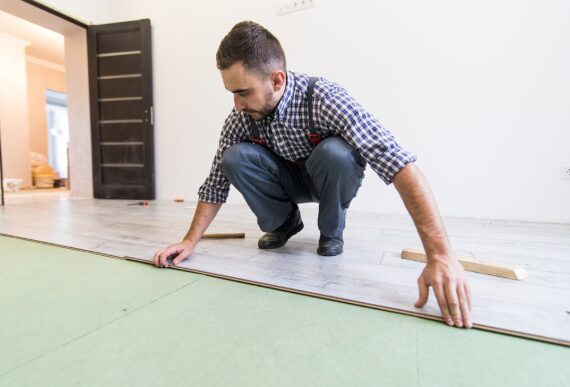 Woodfloor-Installation
